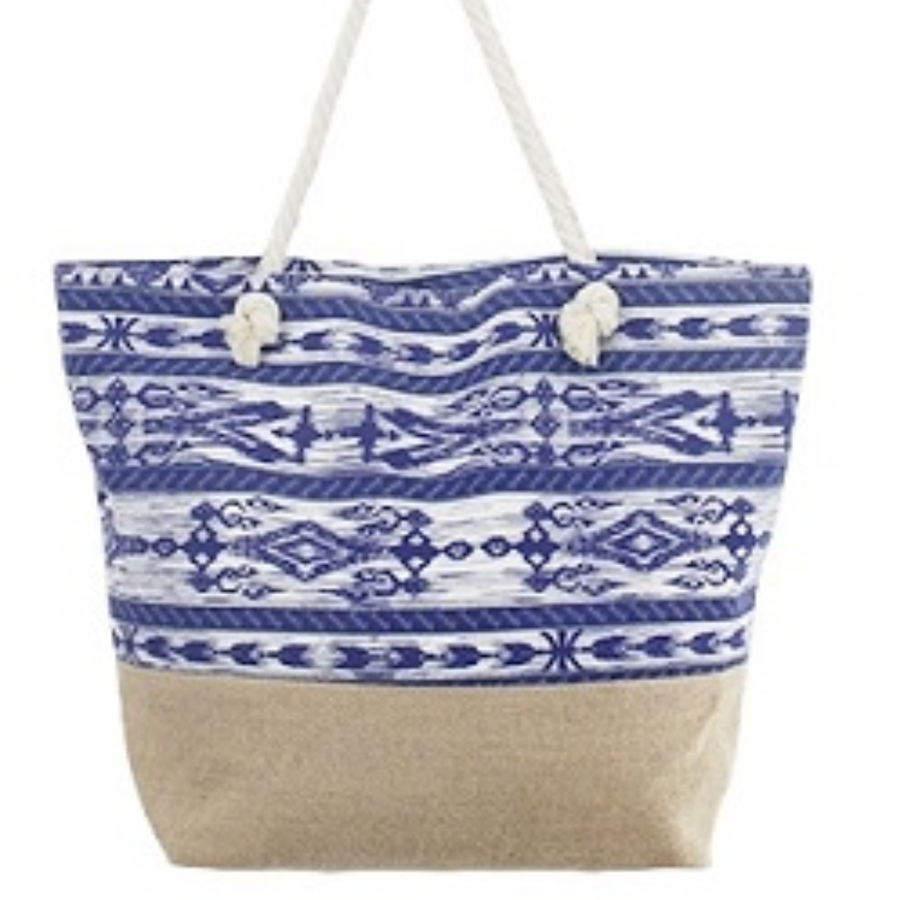 URBAN CANVAS TOTE WITH ROPE HANDLES